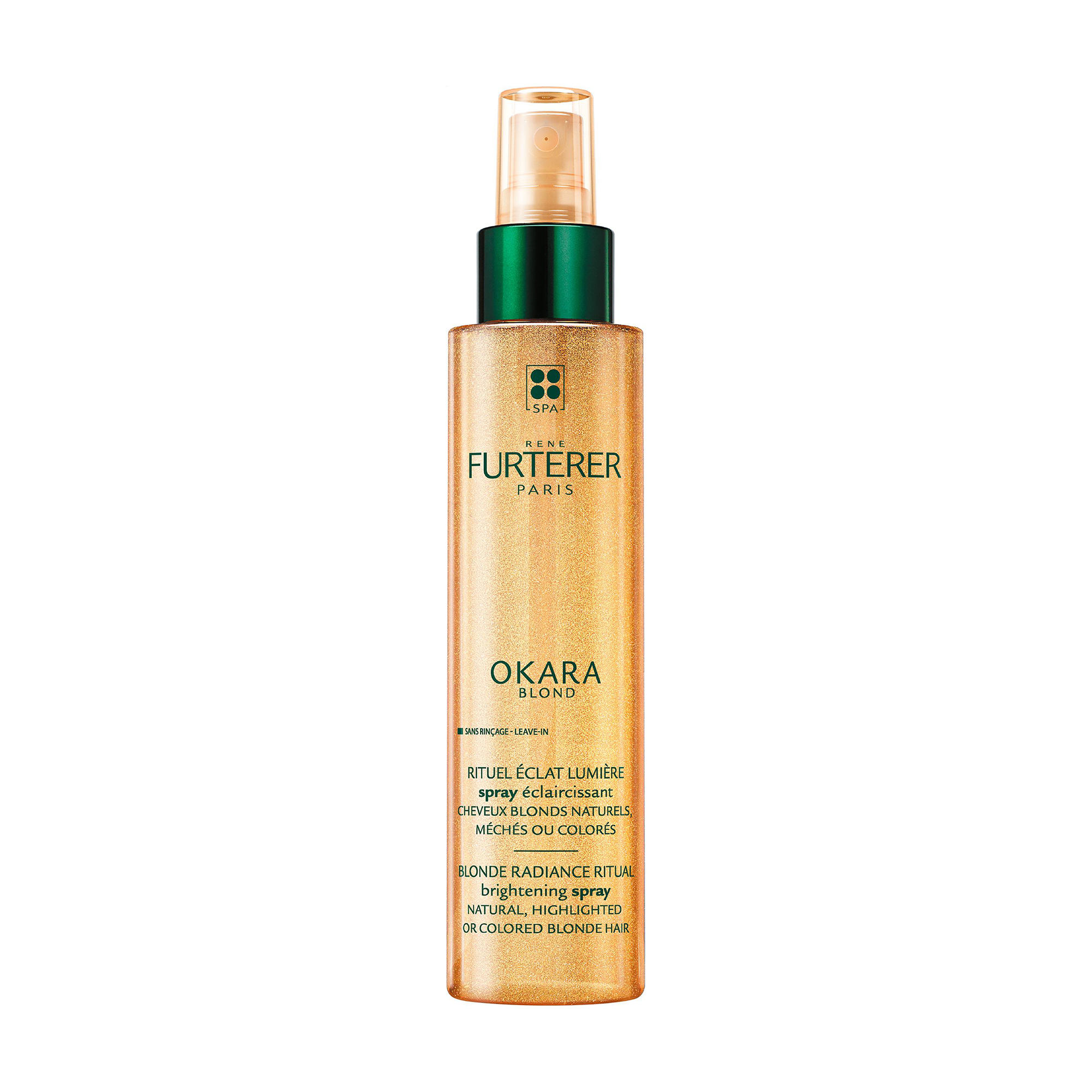 Спрей Rene Furterer Okara Blond Brightening Spray для натурального світлого та фарбованого волосся, 150 мл